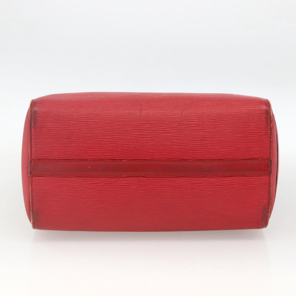 LOUIS VUITTON Epi Speedy 30 Hand Bag Castilian Red M43007 LV Auth ARZ895