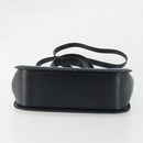 Salvatore Ferragamo Gancini Hand Bag Leather 2way Navy Gold Auth ARZ896-5