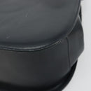 Salvatore Ferragamo Gancini Hand Bag Leather 2way Navy Gold Auth ARZ896-9