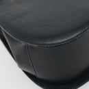 Salvatore Ferragamo Gancini Hand Bag Leather 2way Navy Gold Auth ARZ896-16