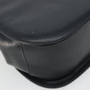 Salvatore Ferragamo Gancini Hand Bag Leather 2way Navy Gold Auth ARZ896-18