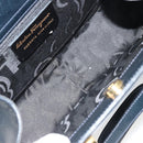 Salvatore Ferragamo Gancini Hand Bag Leather 2way Navy Gold Auth ARZ896-11