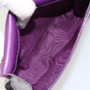 Salvatore Ferragamo Vala Chain Bag Patent leather Purple Gold Auth ARZ899-12