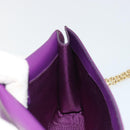 Salvatore Ferragamo Vala Chain Bag Patent leather Purple Gold Auth ARZ899-18