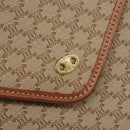 CELINE Macadam Canvas Clutch Bag PVC Beige Gold Auth ARZ901-17