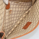 CELINE Macadam Canvas Clutch Bag PVC Beige Gold Auth ARZ901-9