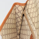 CELINE Macadam Canvas Clutch Bag PVC Beige Gold Auth ARZ901-20