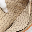 CELINE Macadam Canvas Clutch Bag PVC Beige Gold Auth ARZ901-22