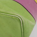 CELINE Shoulder Bag Leather Multicolor Silver Auth ARZ906-15
