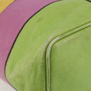 CELINE Shoulder Bag Leather Multicolor Silver Auth ARZ906-16