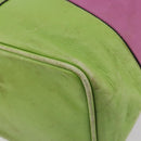 CELINE Shoulder Bag Leather Multicolor Silver Auth ARZ906-17