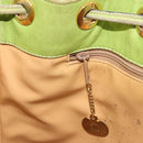CELINE Shoulder Bag Leather Multicolor Silver Auth ARZ906-22