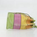 CELINE Shoulder Bag Leather Multicolor Silver Auth ARZ906-3