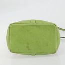 CELINE Shoulder Bag Leather Multicolor Silver Auth ARZ906-5
