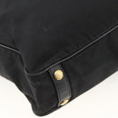 PRADA Hand Bag Nylon Black Gold Auth ARZ907-16