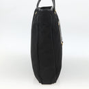 PRADA Hand Bag Nylon Black Gold Auth ARZ907-3