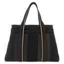 HERMES Trocha Horizontal Zonal MM Hand Bag Canvas Black Auth ARZ908-13