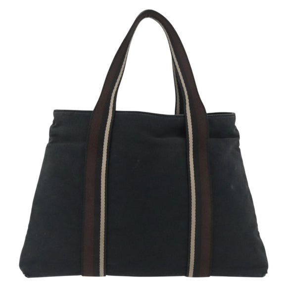 HERMES Trocha Horizontal Zonal MM Hand Bag Canvas Black Auth ARZ908