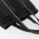 HERMES Trocha Horizontal Zonal MM Hand Bag Canvas Black Auth ARZ908-6