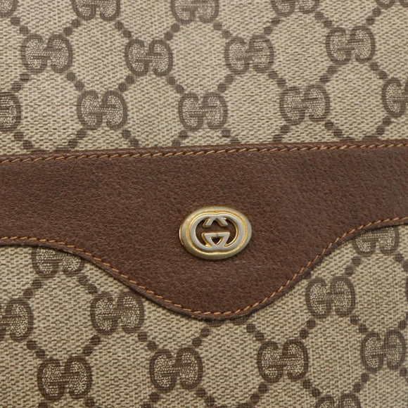 GUCCI GG Supreme Web Sherry Line Tote Bag PVC Beige Red 89 02 003 Auth ARZ909