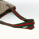 GUCCI GG Supreme Web Sherry Line Tote Bag PVC Beige Red 89 02 003 Auth ARZ909-7