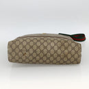 GUCCI GG Supreme Web Sherry Line Tote Bag PVC Beige Red 89 02 003 Auth ARZ909-5