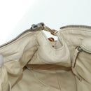 Chloe Paddington Hand Bag Leather Ivory Gold Silver Auth ARZ911SAV-21