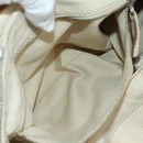 Chloe Paddington Hand Bag Leather Ivory Gold Silver Auth ARZ911SAV-24