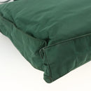 PRADA Tote Bag Nylon Green Silver Auth ARZ913A-13