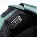 PRADA Tote Bag Nylon Green Silver Auth ARZ913A-20