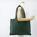 PRADA Tote Bag Nylon Green Silver Auth ARZ913A-23