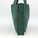 PRADA Tote Bag Nylon Green Silver Auth ARZ913A-4