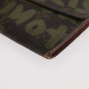 LOUIS VUITTON Graffiti Porte Monnaie Credit Wallet Khaki M92188 Auth ARZ914-15
