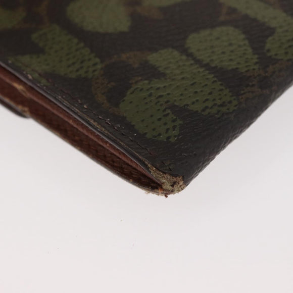 LOUIS VUITTON Graffiti Porte Monnaie Credit Wallet Khaki M92188 Auth ARZ914