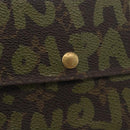 LOUIS VUITTON Graffiti Porte Monnaie Credit Wallet Khaki M92188 Auth ARZ914-18