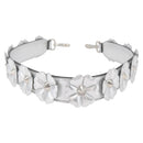 FENDI Shoulder Strap Leather 31.5"" Silver Auth ARZ919A-3
