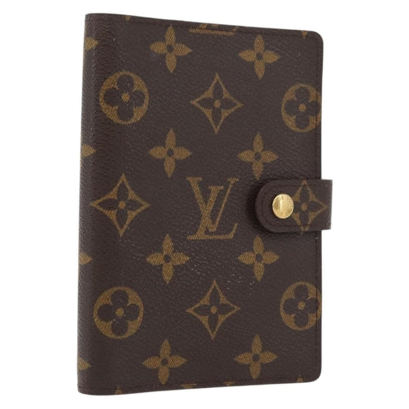 LOUIS VUITTON Monogram Agenda PM Day Planner Cover R20005 LV Auth ARZ923