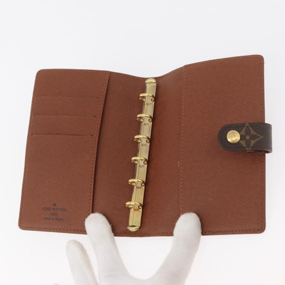 LOUIS VUITTON Monogram Agenda PM Day Planner Cover R20005 LV Auth ARZ923