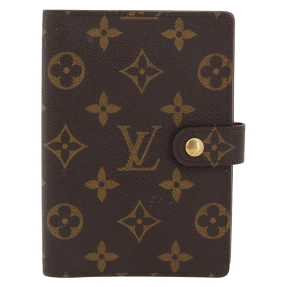 LOUIS VUITTON Monogram Agenda PM Day Planner Cover R20005 LV Auth ARZ923