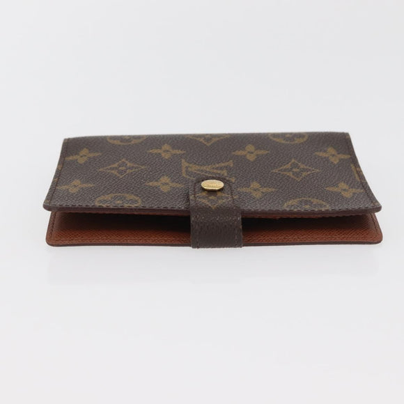 LOUIS VUITTON Monogram Agenda PM Day Planner Cover R20005 LV Auth ARZ923