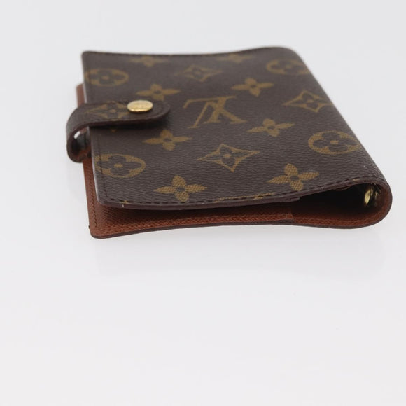 LOUIS VUITTON Monogram Agenda PM Day Planner Cover R20005 LV Auth ARZ923