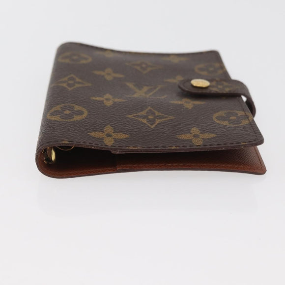 LOUIS VUITTON Monogram Agenda PM Day Planner Cover R20005 LV Auth ARZ923