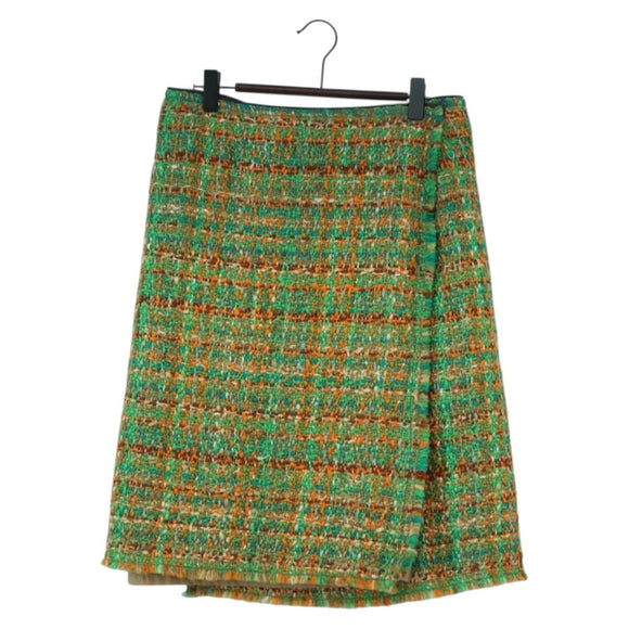 PRADA Sports Skirt Tweed 40 Multicolor CC Auth ARZ928A