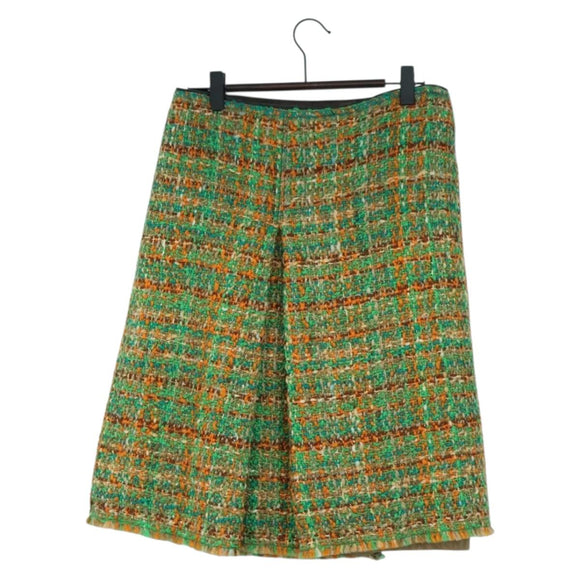 PRADA Sports Skirt Tweed 40 Multicolor CC Auth ARZ928A