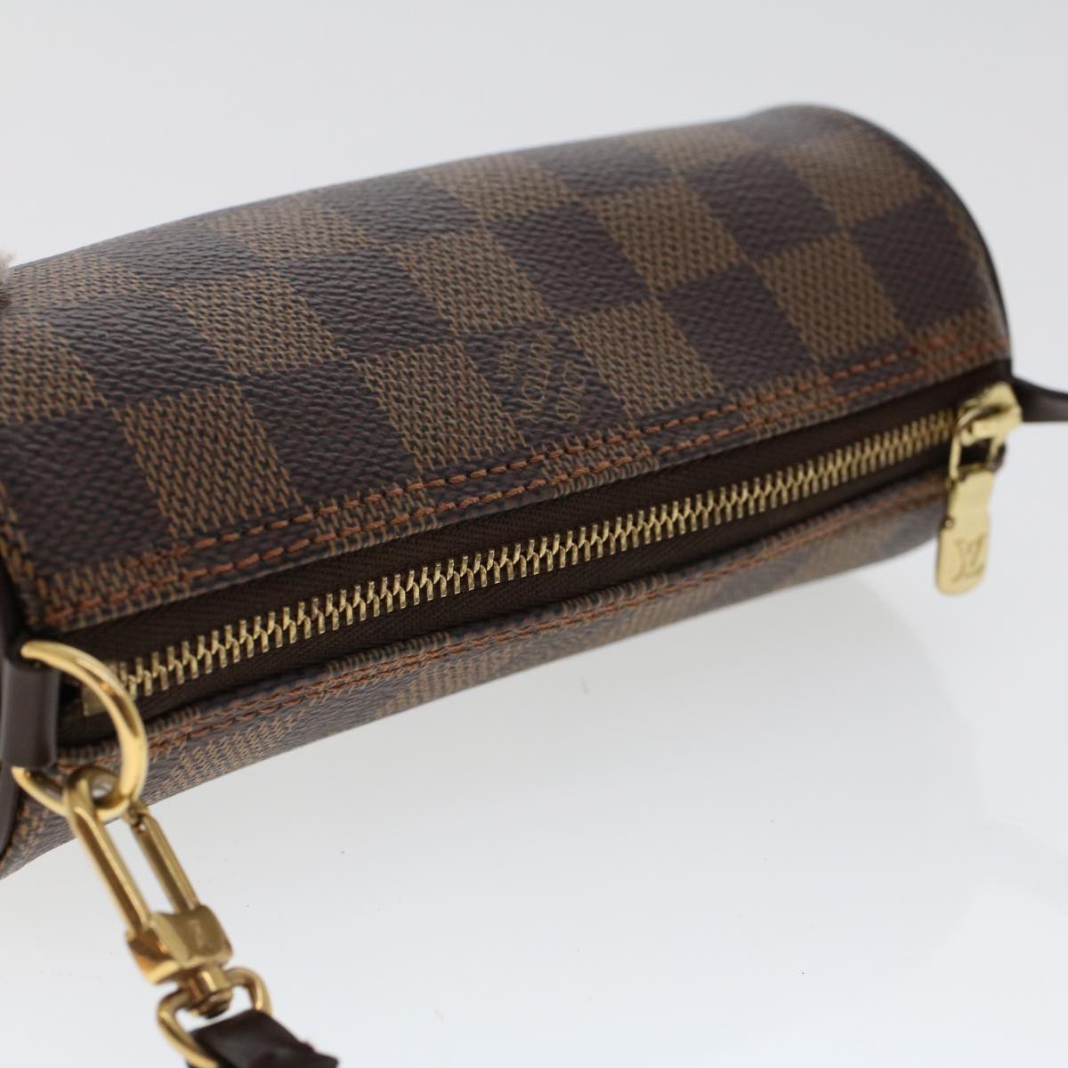 LOUIS VUITTON Damier Ebene Papillon 30 Hand Bag N51303 LV Auth B289