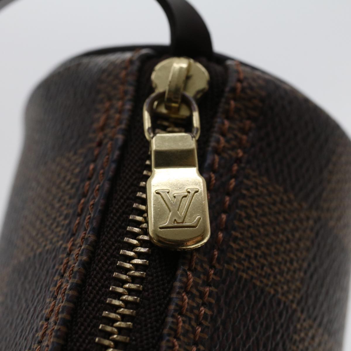 LOUIS VUITTON Damier Ebene Papillon 30 Hand Bag N51303 LV Auth B289