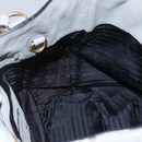 PRADA Hand Bag Leather 2way Gray Auth BA005-21