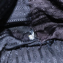 PRADA Hand Bag Leather 2way Gray Auth BA005-10