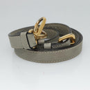 PRADA Hand Bag Leather 2way Gray Auth BA005-25