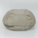PRADA Hand Bag Leather 2way Gray Auth BA005-5